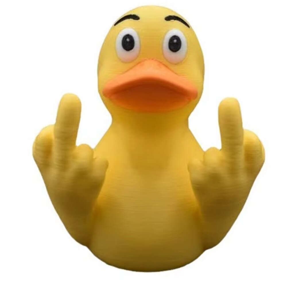 Middle Finger Duck Rubber Ducks Finger Small Yellow Duck For Jeep Car Truck